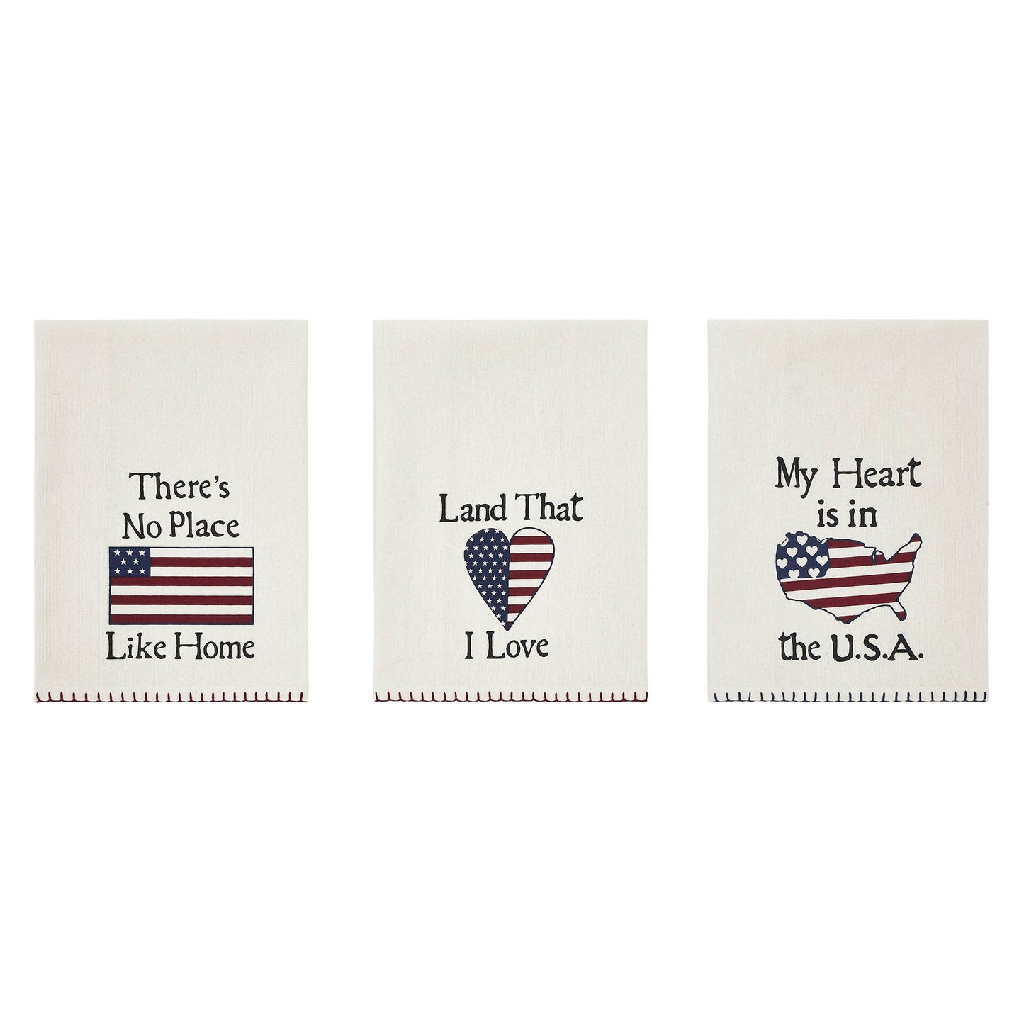 The Land That I Love Americana Tea Towel (Set of 3)