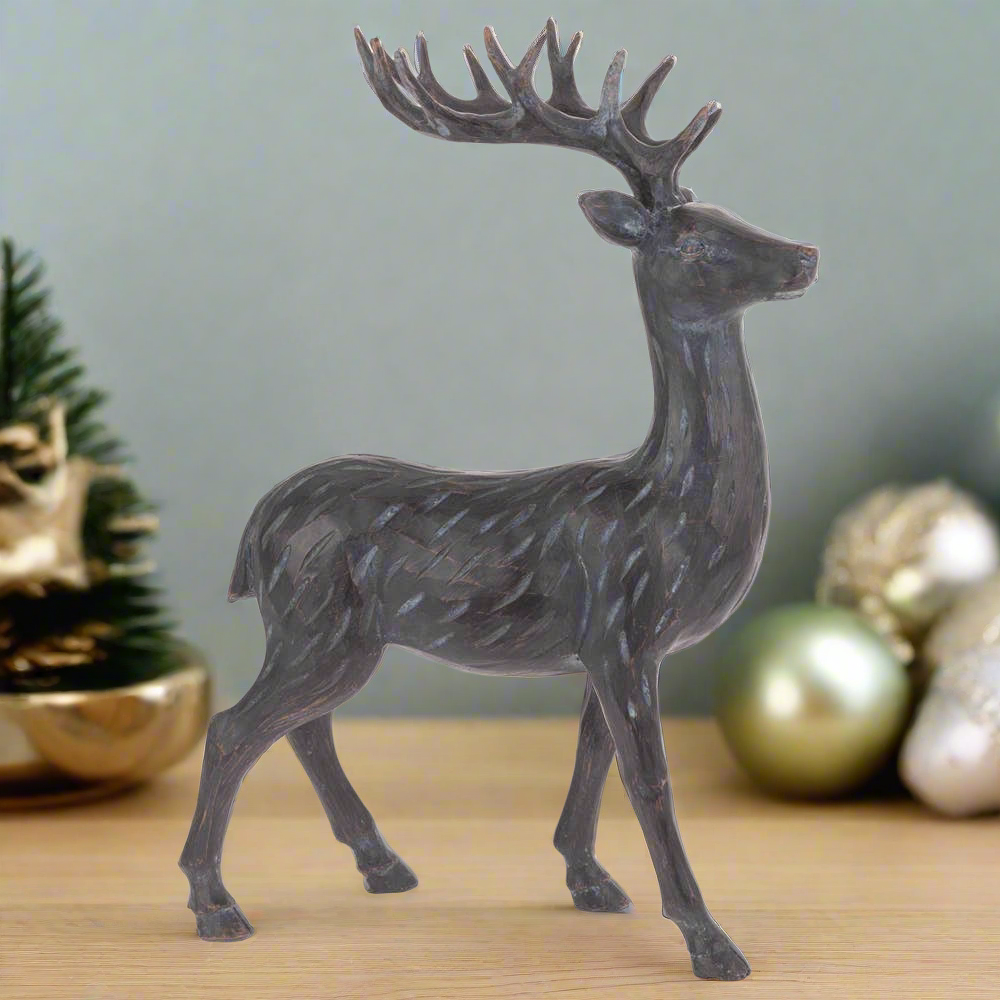 Etched Slate Standing Deer