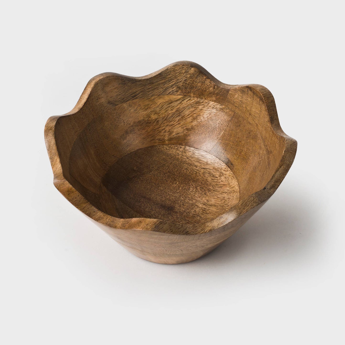 Scalloped Wooden Bowls (3 sizes)