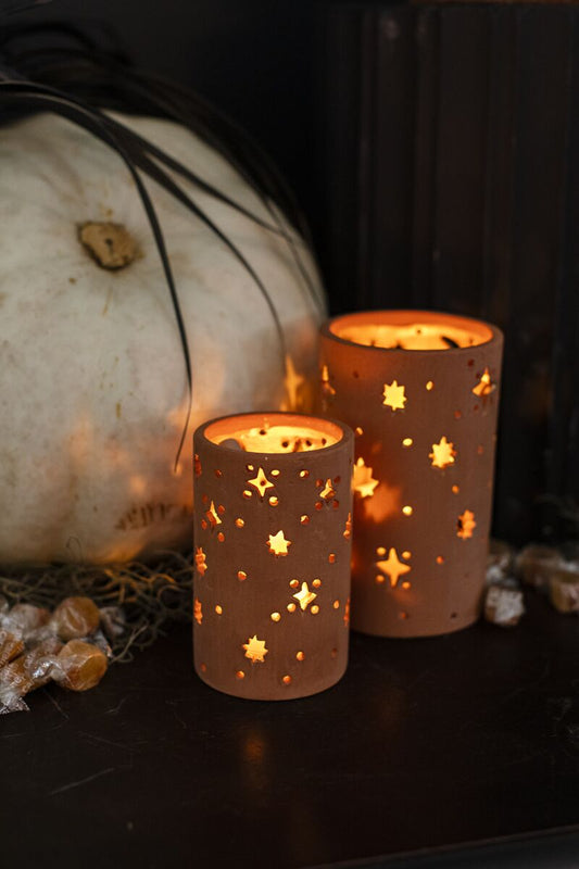 Jack O' Lantern Candle Holder (2 sizes)