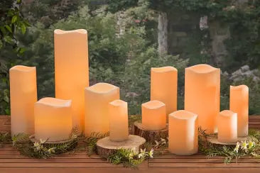 3in x 8in Flameless LED Resin Candle w/ Timer (46045)