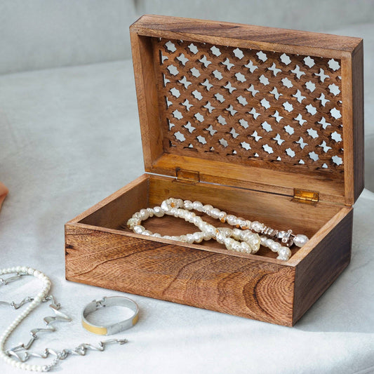 Trellis Mango Wood Box