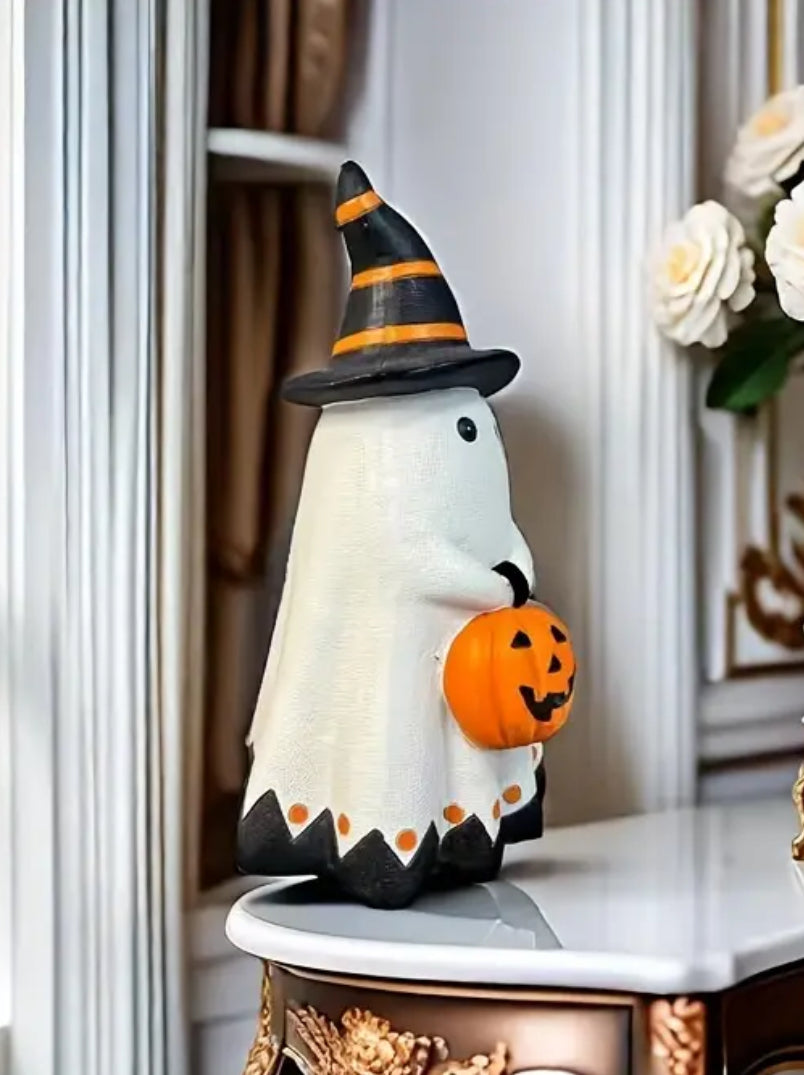 Ghost Witch w/ Pumpkin (2 sizes)