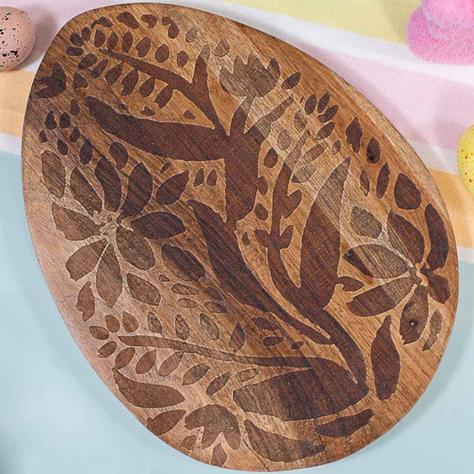 Etched Easter Egg Serving Board