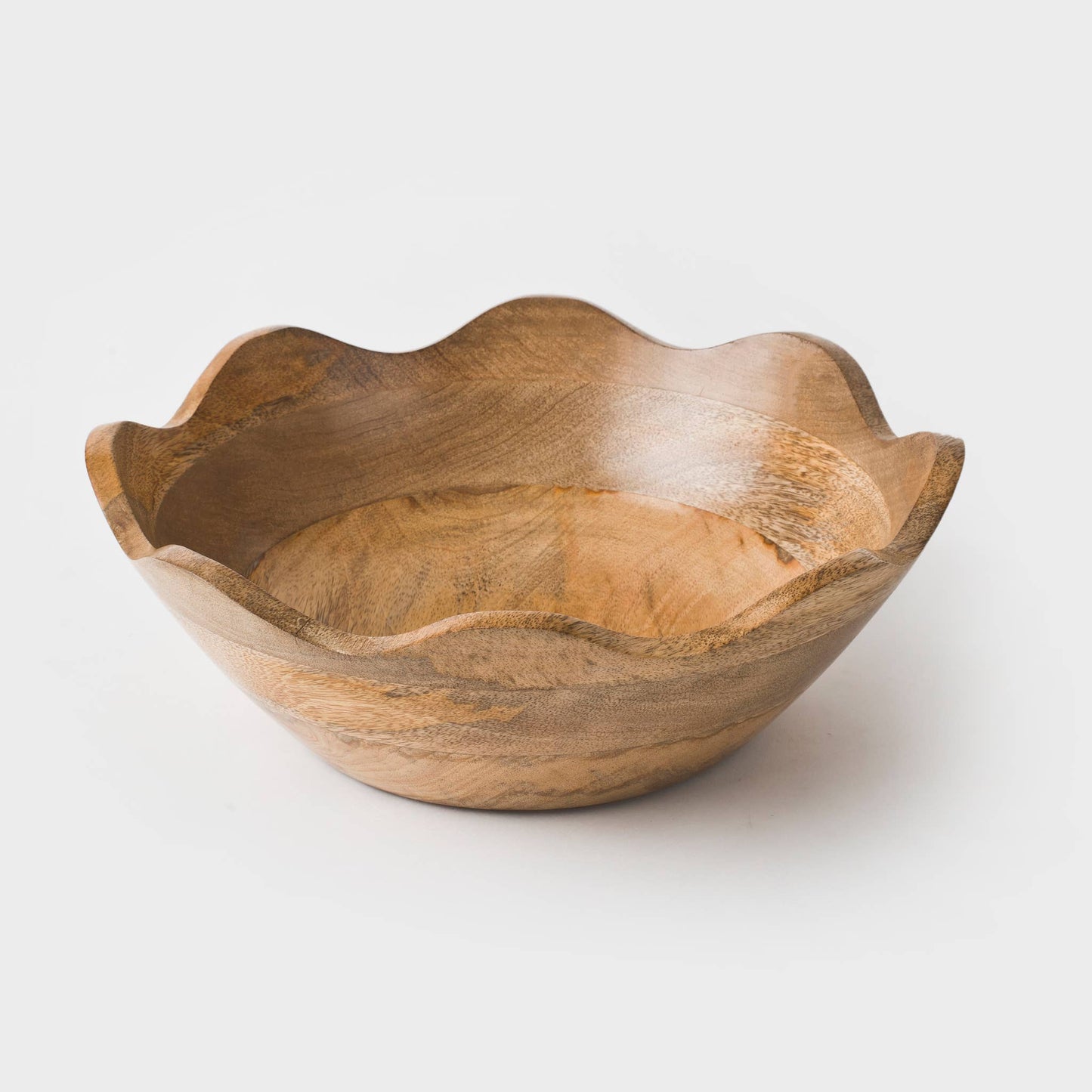 Scalloped Wooden Bowls (3 sizes)