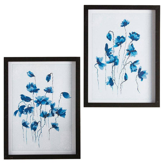 Framed Painting - Blue Orchids (2 Styles)