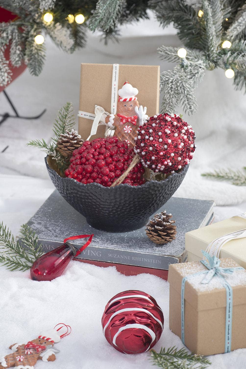 Tear Drop Ornament - Red