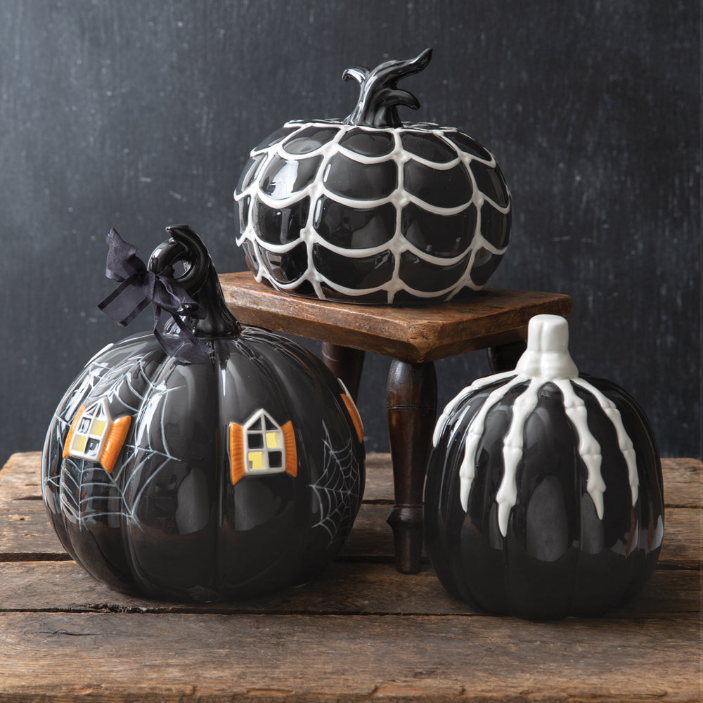 Porcelain Pumpkin Manor (Lighted