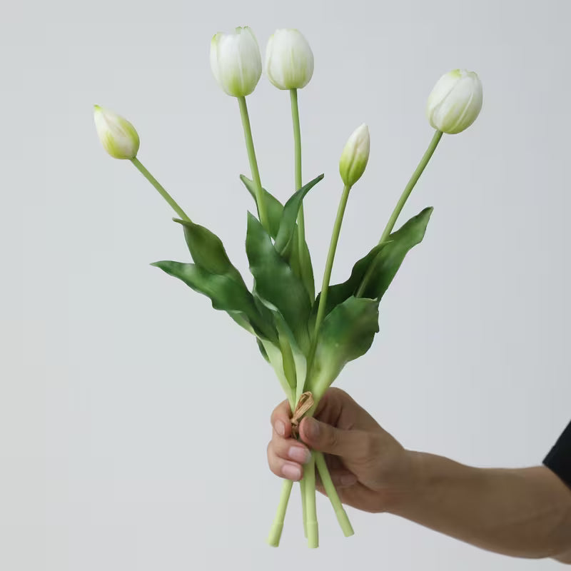 16" Tulip Real Touch Lifelike Bunch (Multiple Colors)