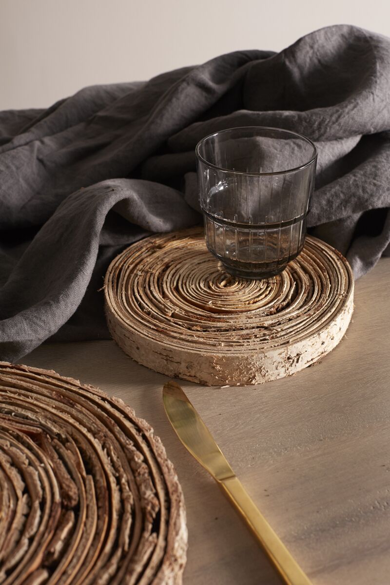 Natural Birchwood Charger – Rustic Table Decor or Candle Base