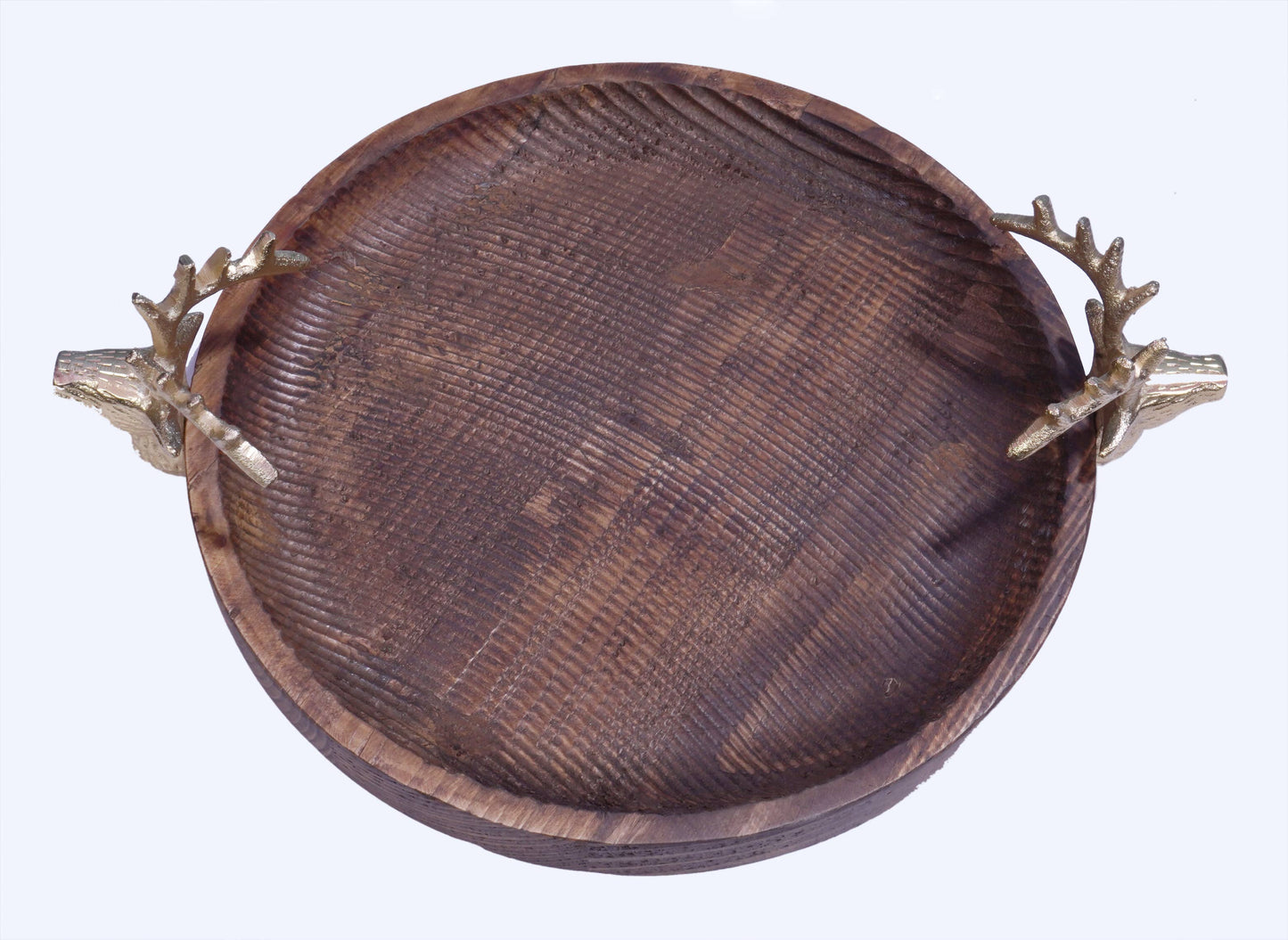 14.5"  Repurposed Reindeer Wooden Tray