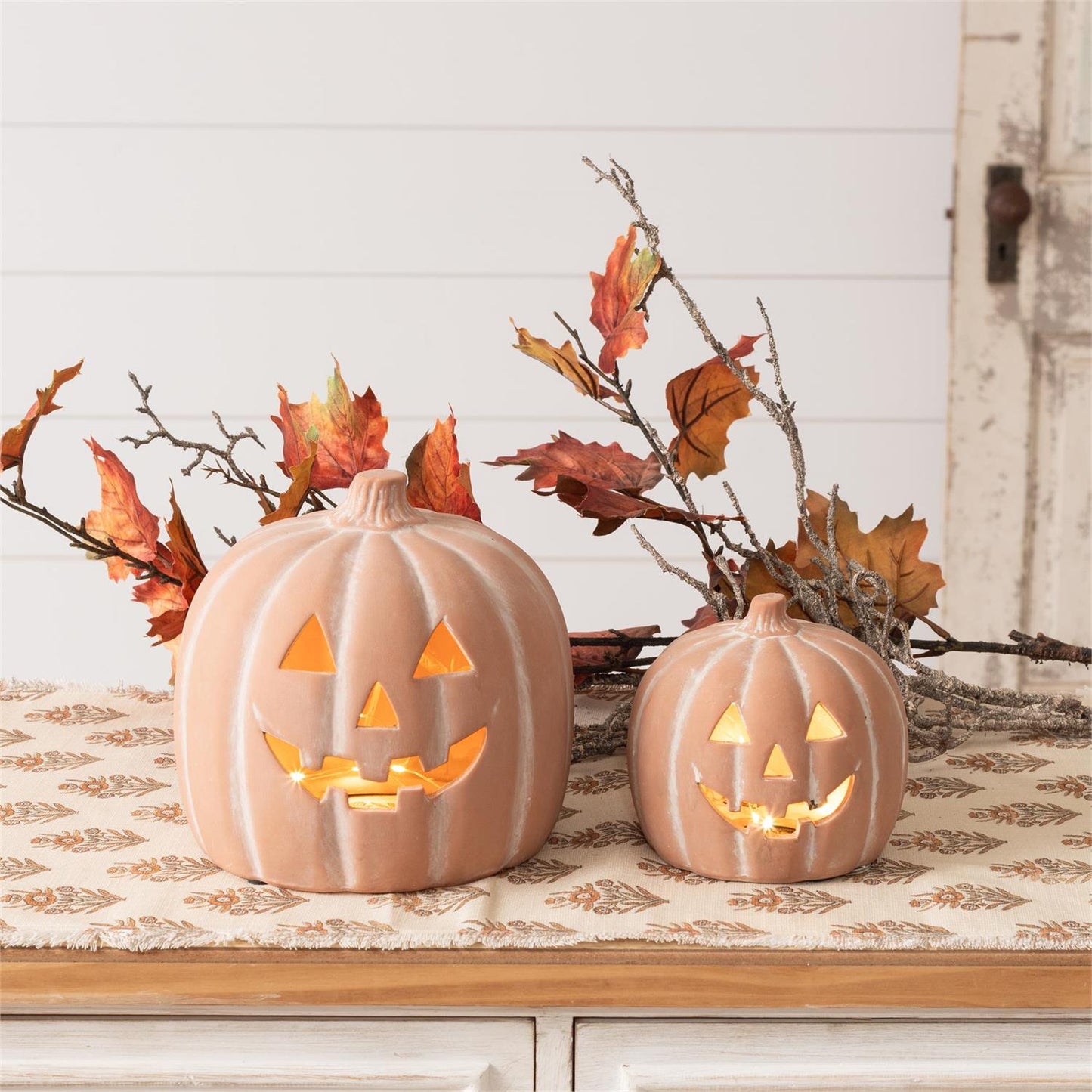 Terracotta Jack O' Lanterns (2 sizes)