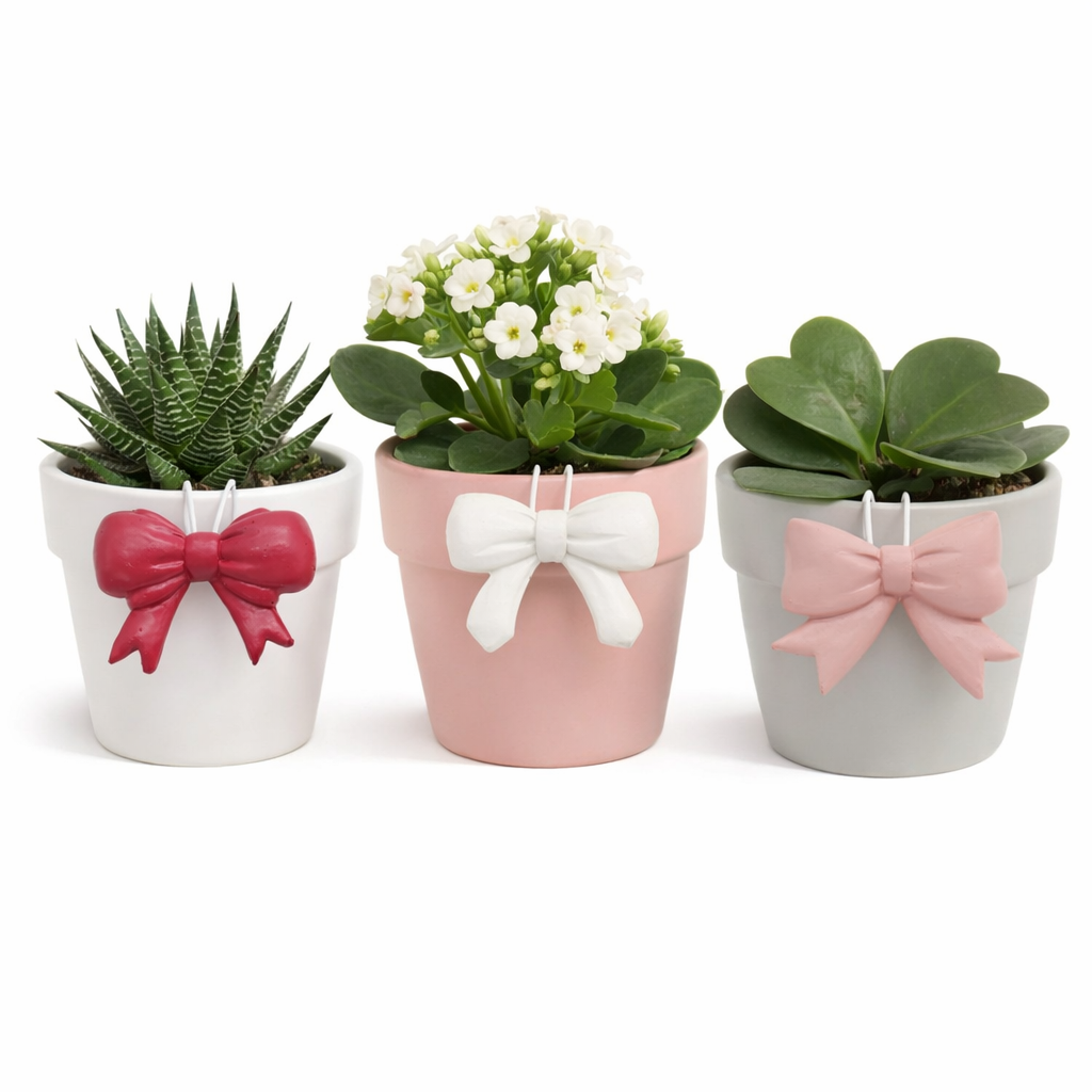 🎀 Bow Pot Hangers | Decorative Pot Accessories