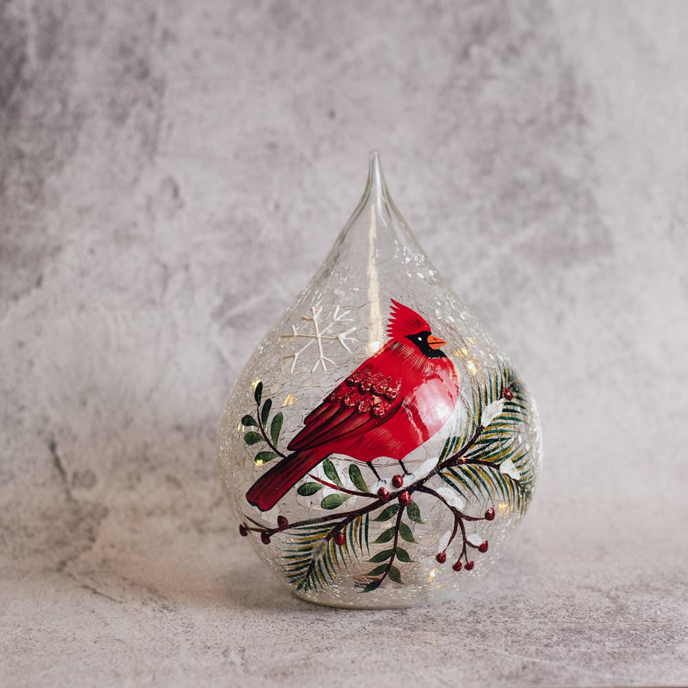 Cardinal Teardrop with LED Lights
