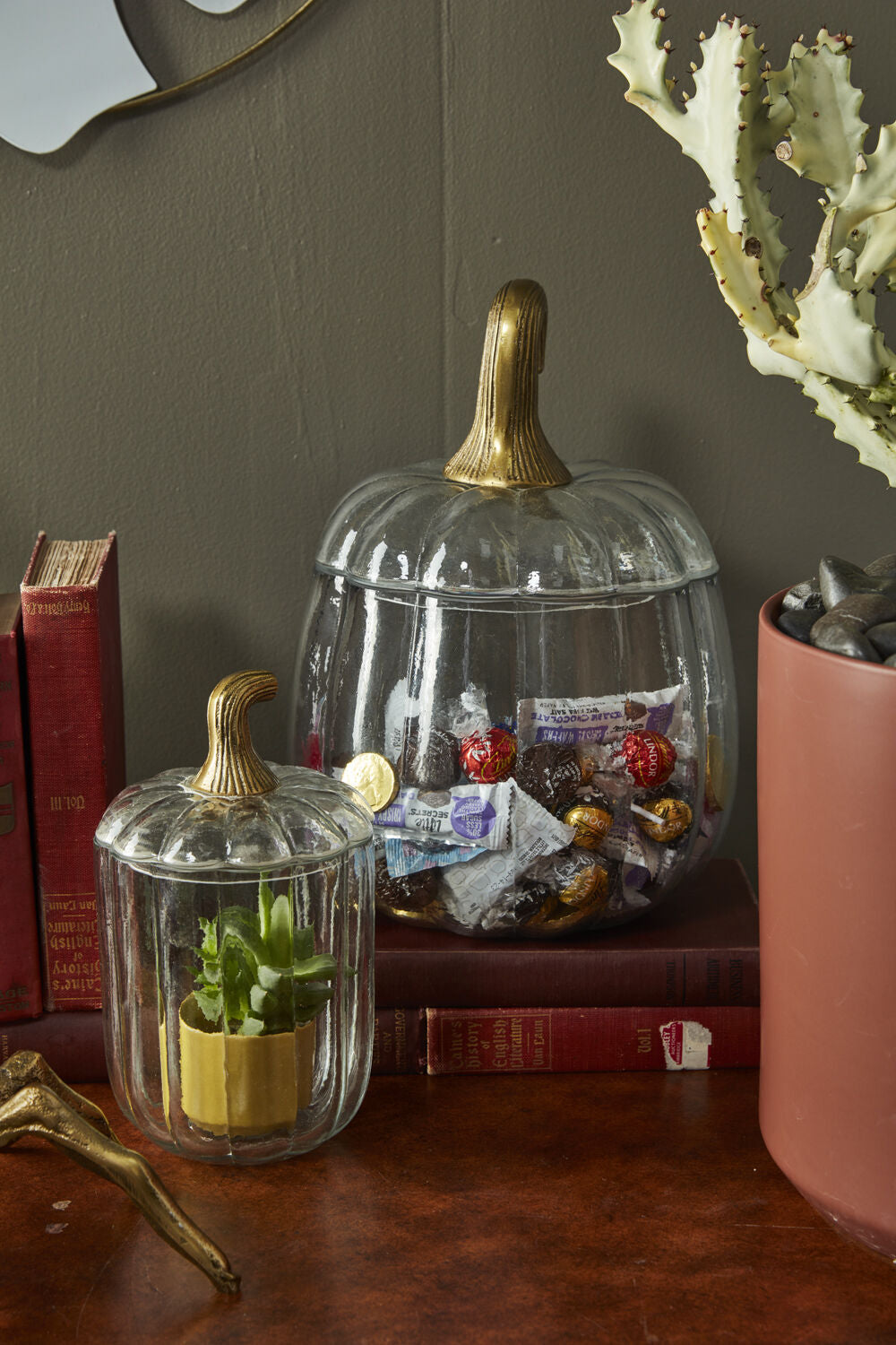 Translucent Pumpkin Jar/Terrarium (3 sizes)