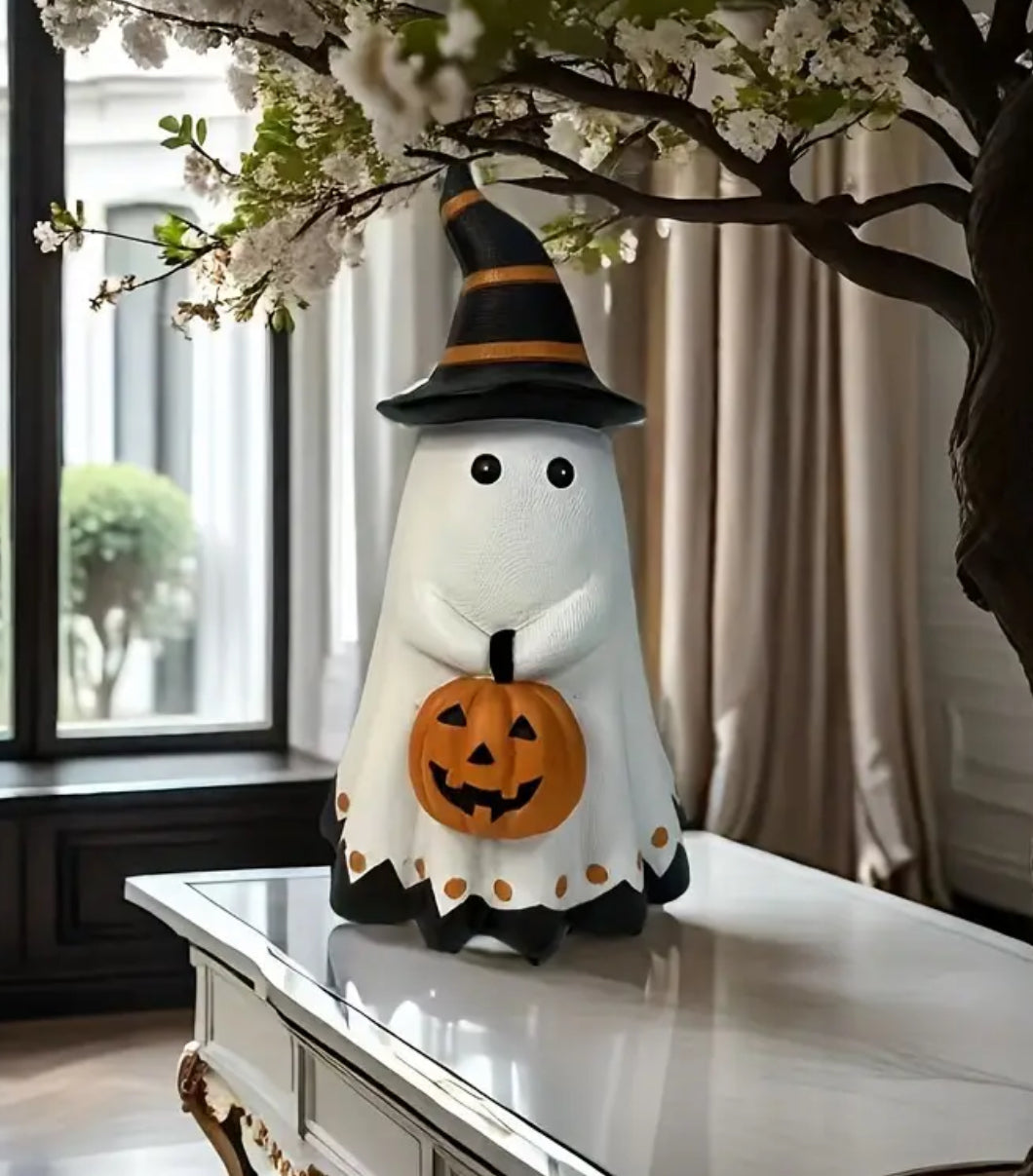 Ghost Witch w/ Pumpkin (2 sizes)