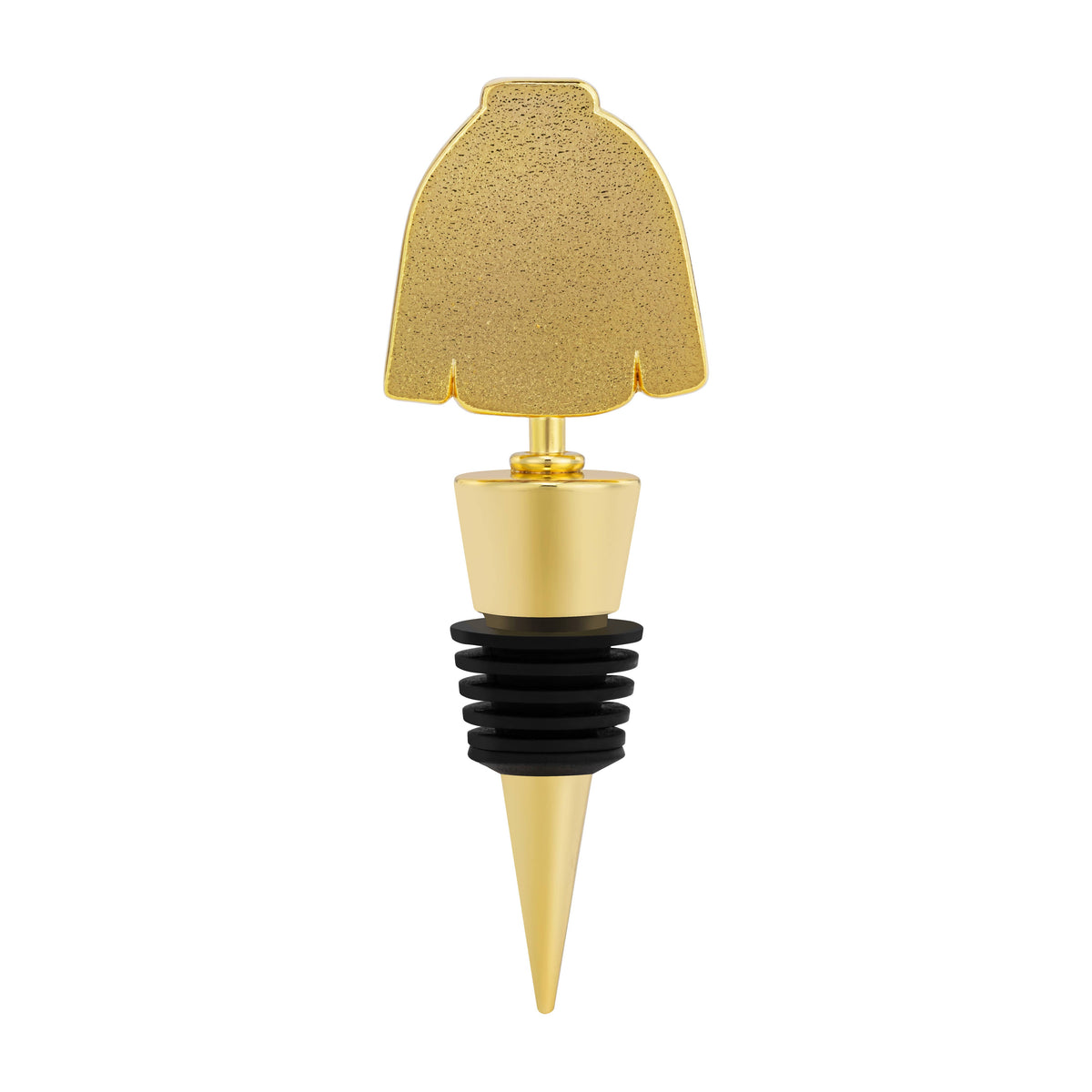 Ugly Sweater Gold Enamel Bottle Stopper - 4in