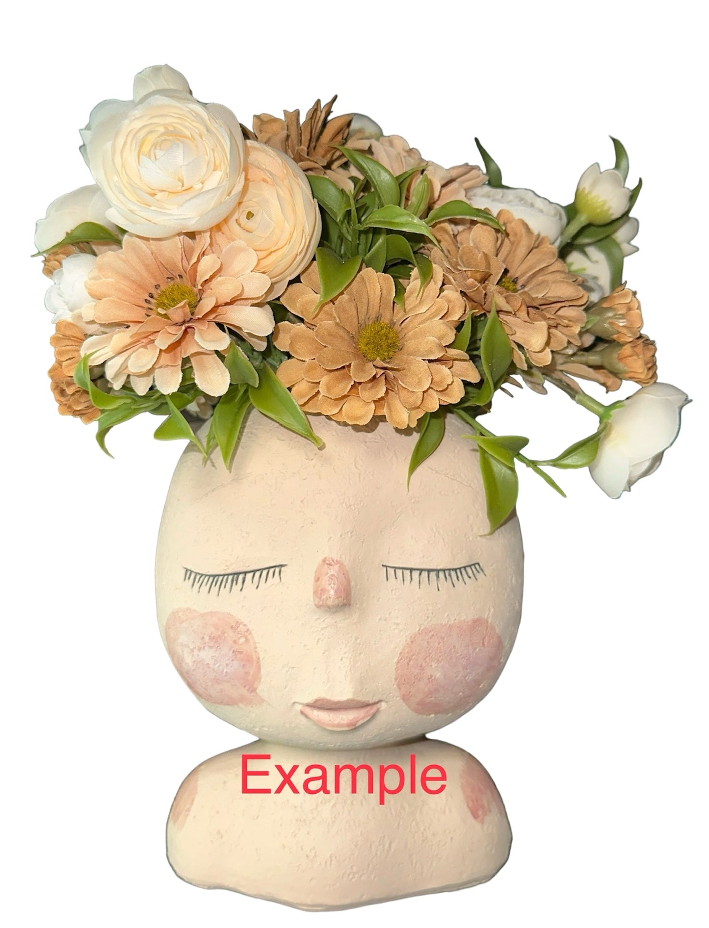 Face Planter- Closed Eyes, Blushed Cheeks (light tan)