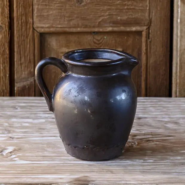 Smoked Glaze Pitcher Vase