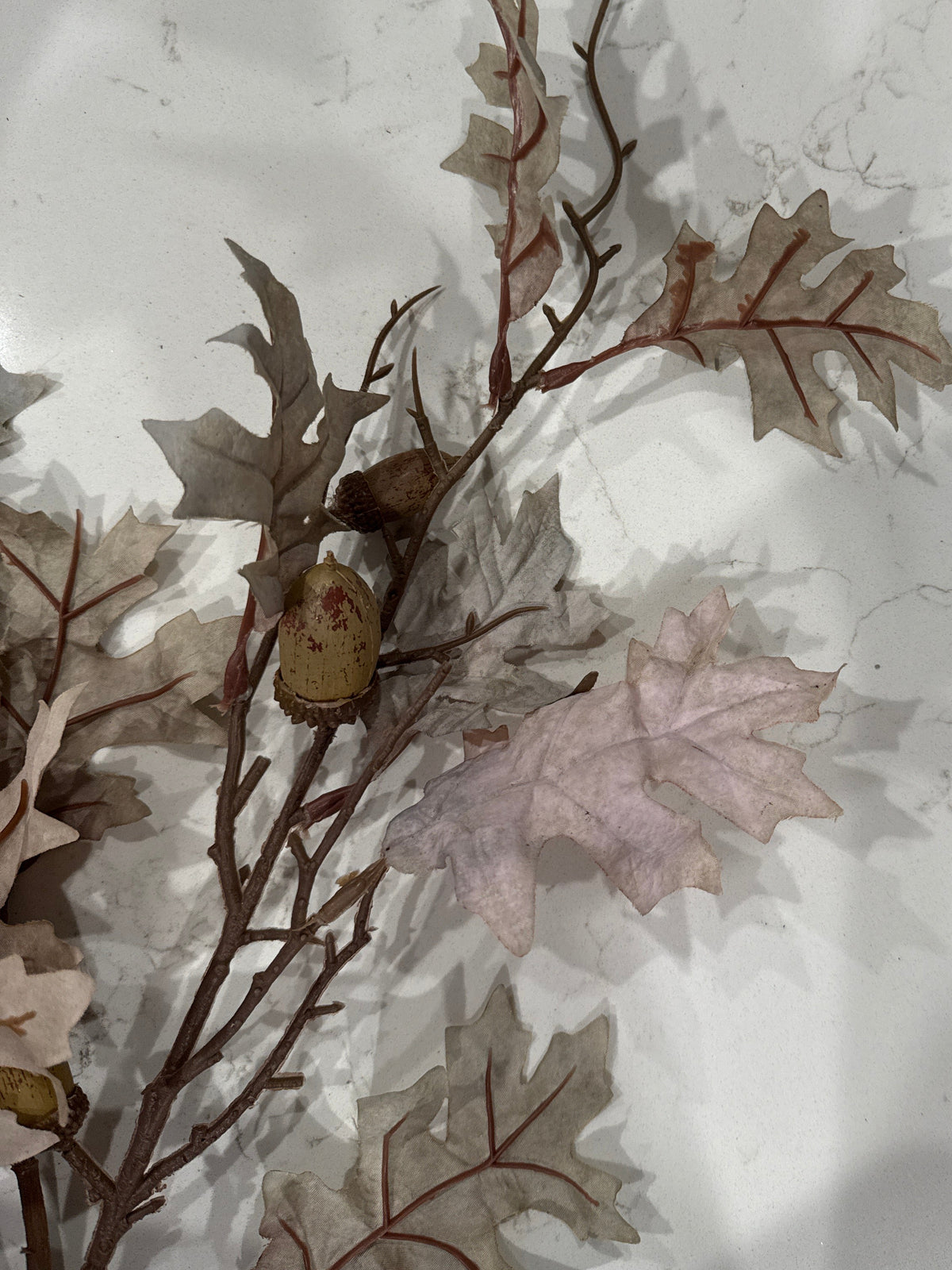 Fall Oak Leaf and Acorn stem (31")
