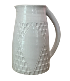 White Ceramic Pitcher Vase