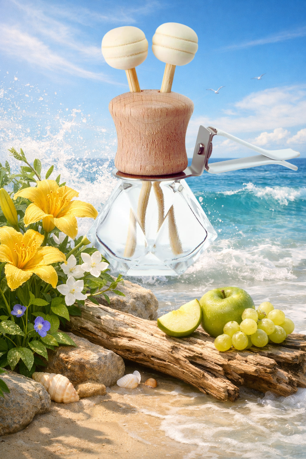 Diamond Cut- Vent Diffuser Bottle (multiple scents available)