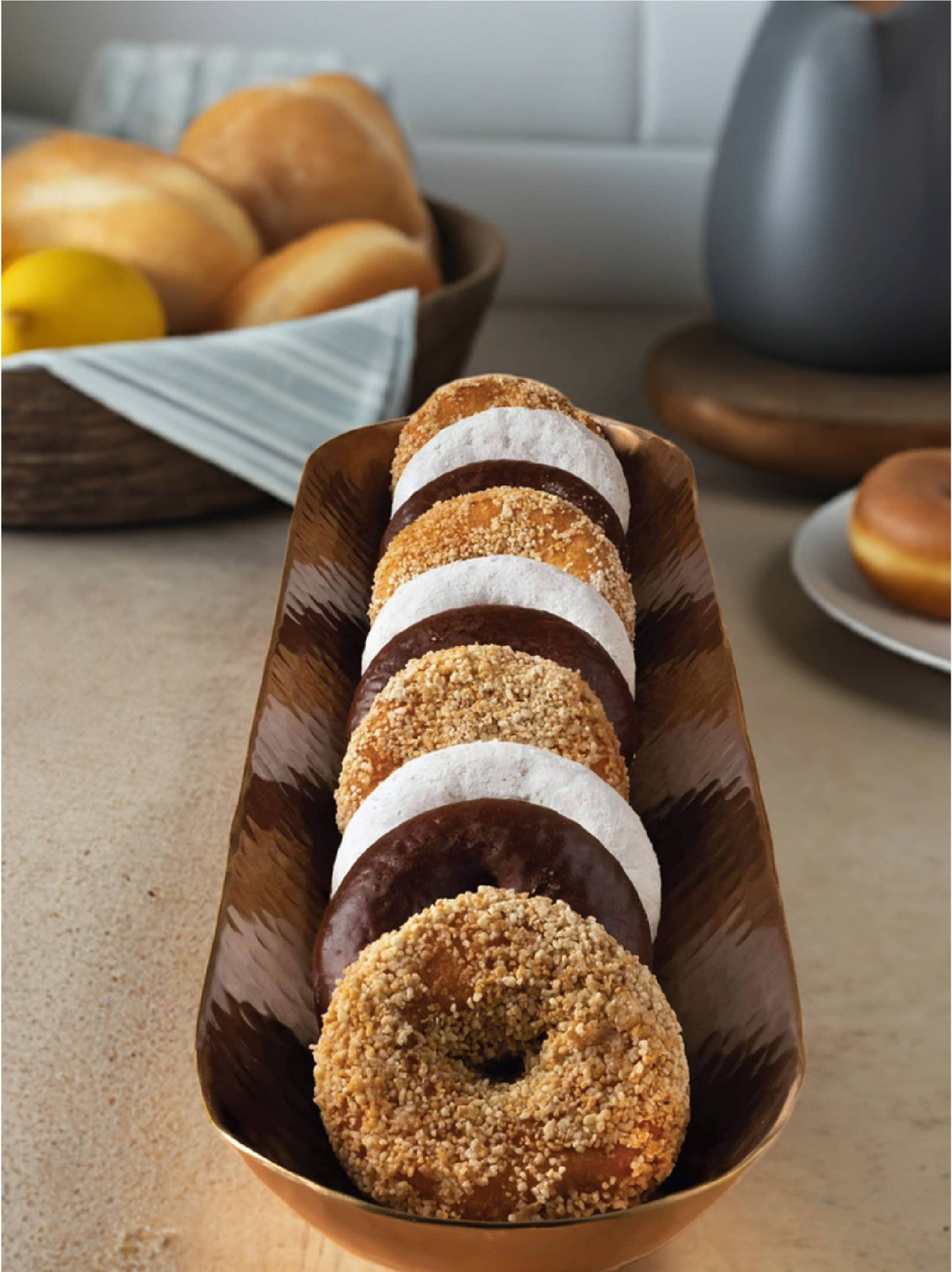 Brass Bread Bowl 22.5"