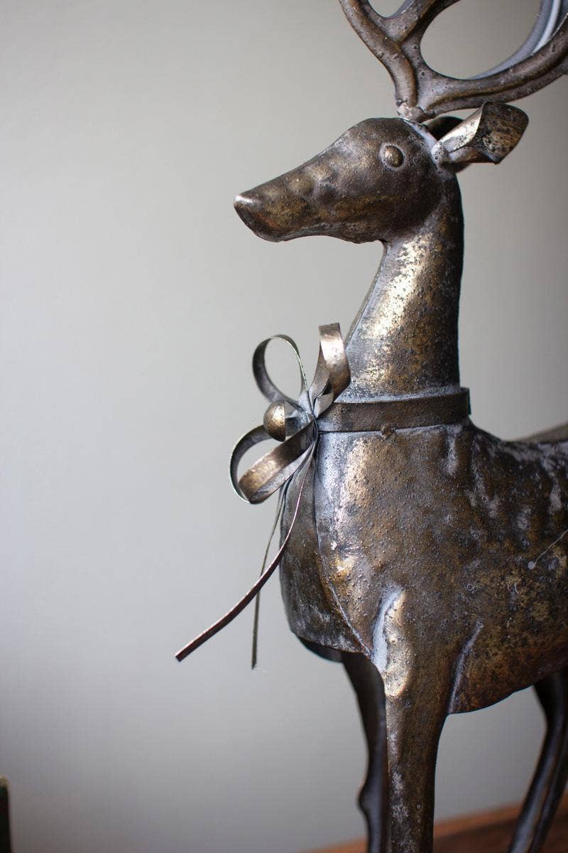 RUSTIC METAL REINDEER (set of 2)