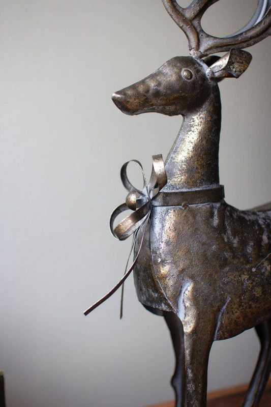 RUSTIC METAL REINDEER (set of 2)