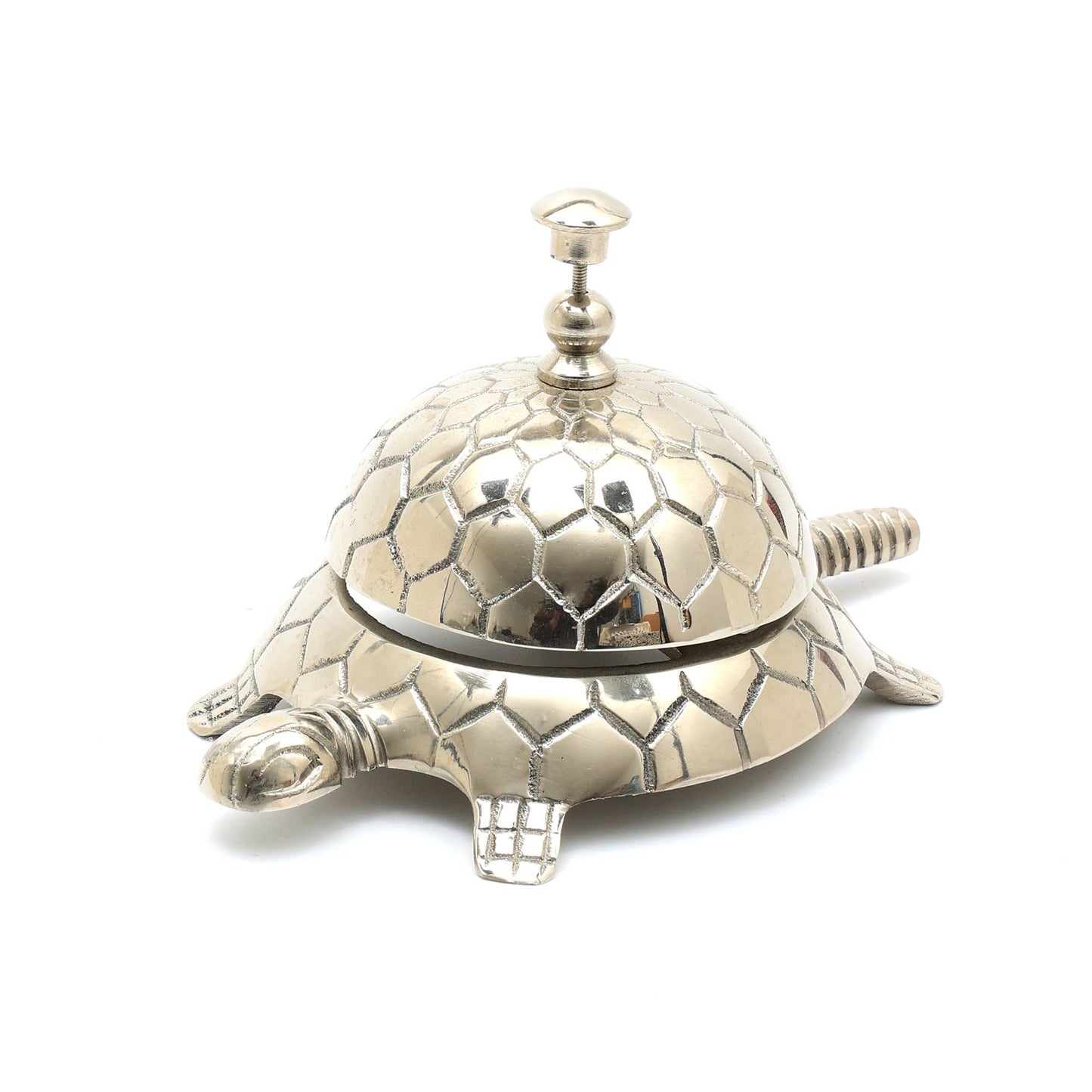Silver Turtle Desk Bell