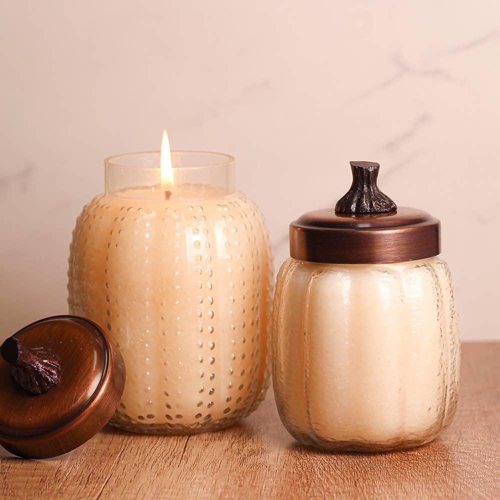 Honey Pear Cider - Pumpkin Shape Jar - Large Candle (26oz.)