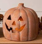 Terracotta Jack O' Lanterns (2 sizes)
