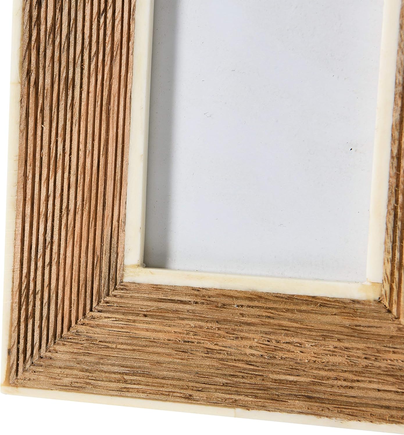 Bone Bordered Mango Wood Frame