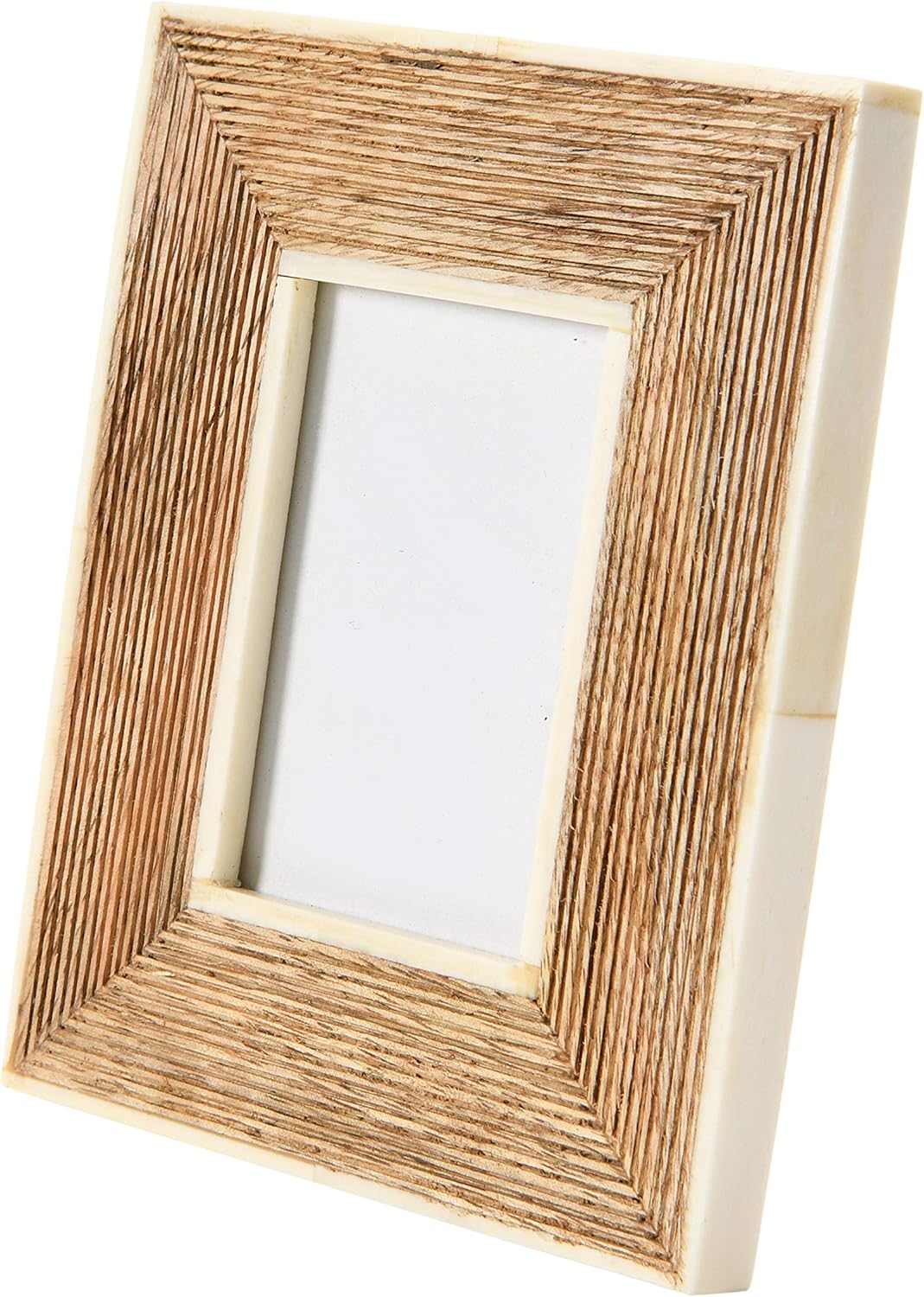 Bone Bordered Mango Wood Frame