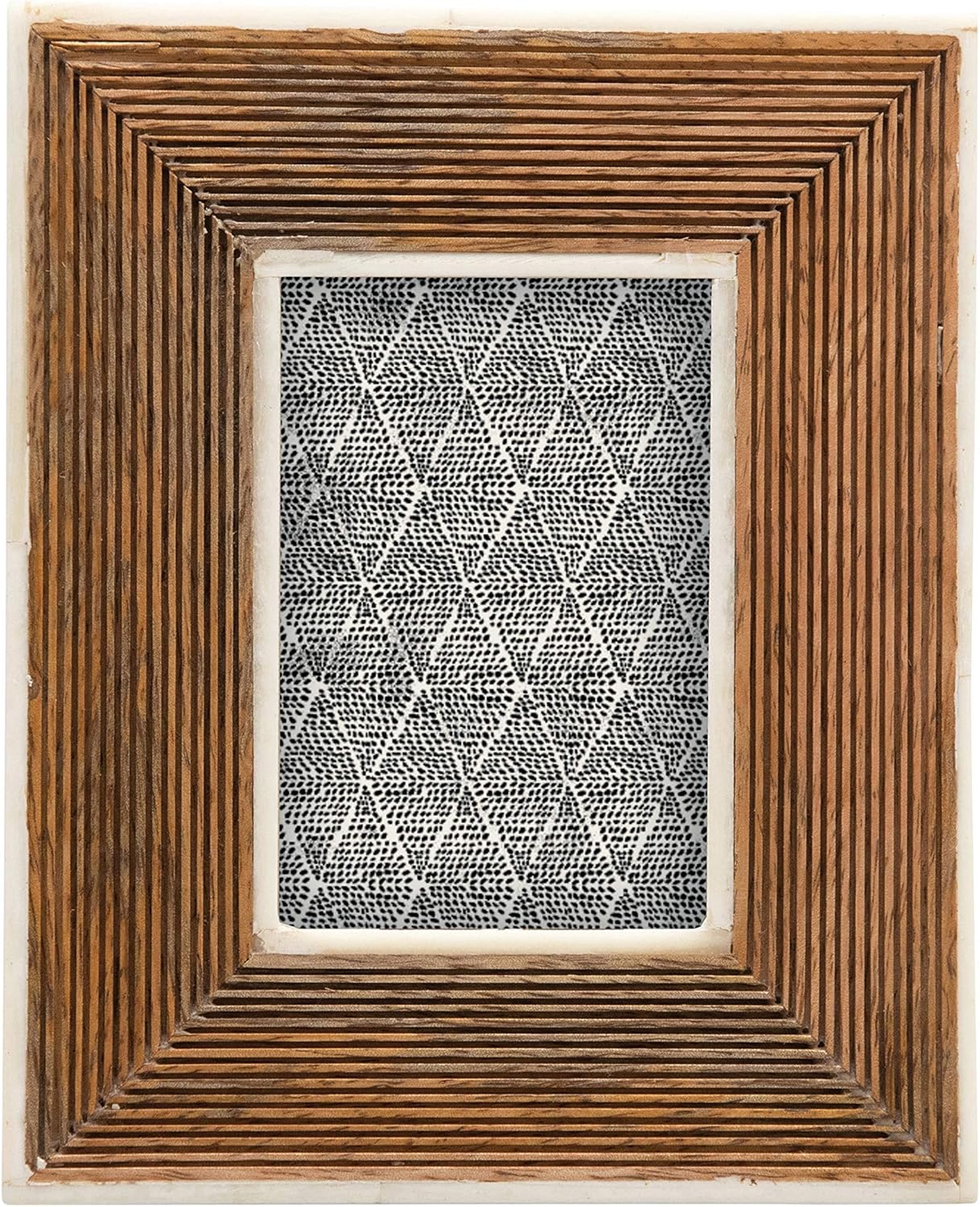 Bone Bordered Mango Wood Frame