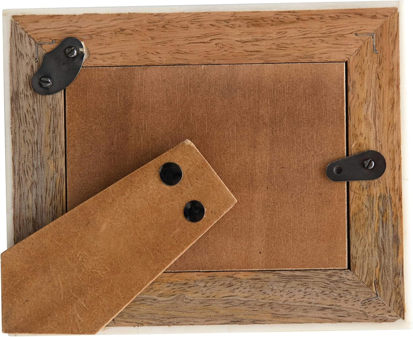 Bone Bordered Mango Wood Frame