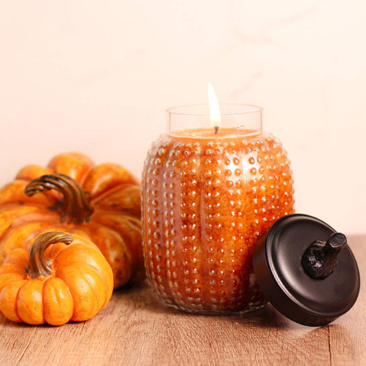 Pumpkin Pie - Pumpkin Shaped Jar -  Large Candle (26oz.)