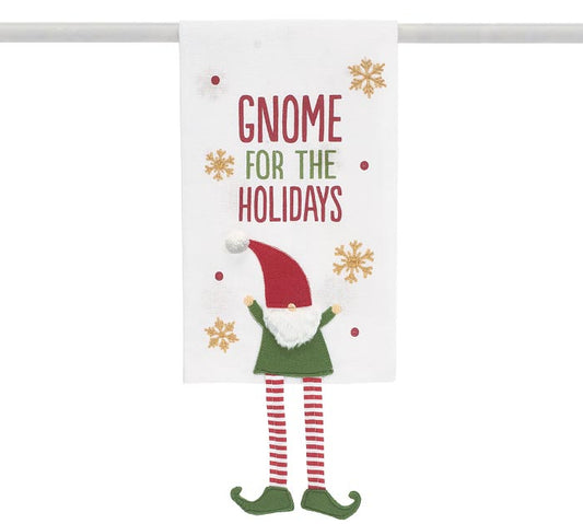 GNOME FOR THE HOLIDAYS TEA TOWEL