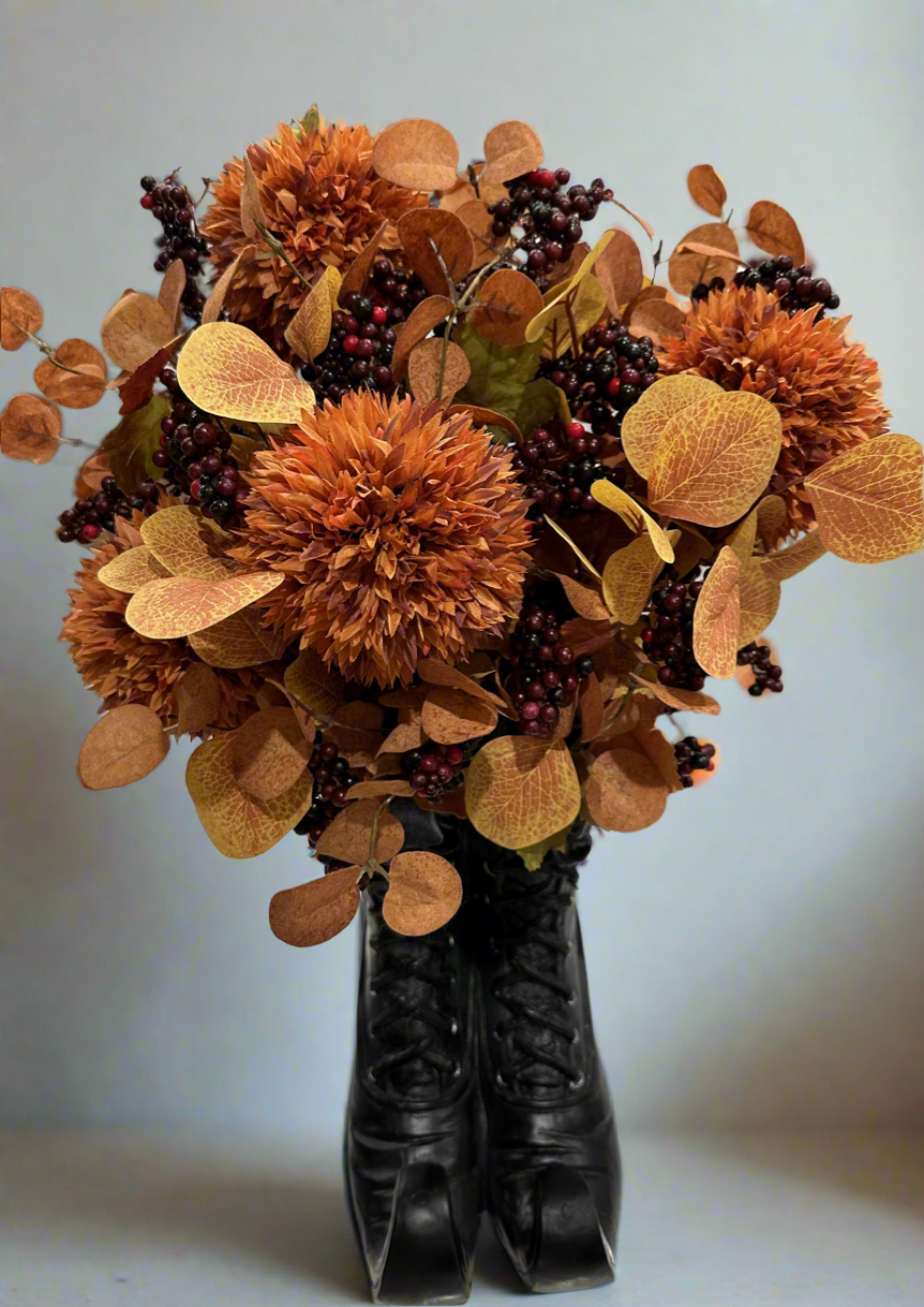 Halloween Witch’s Boots Floral Arrangement