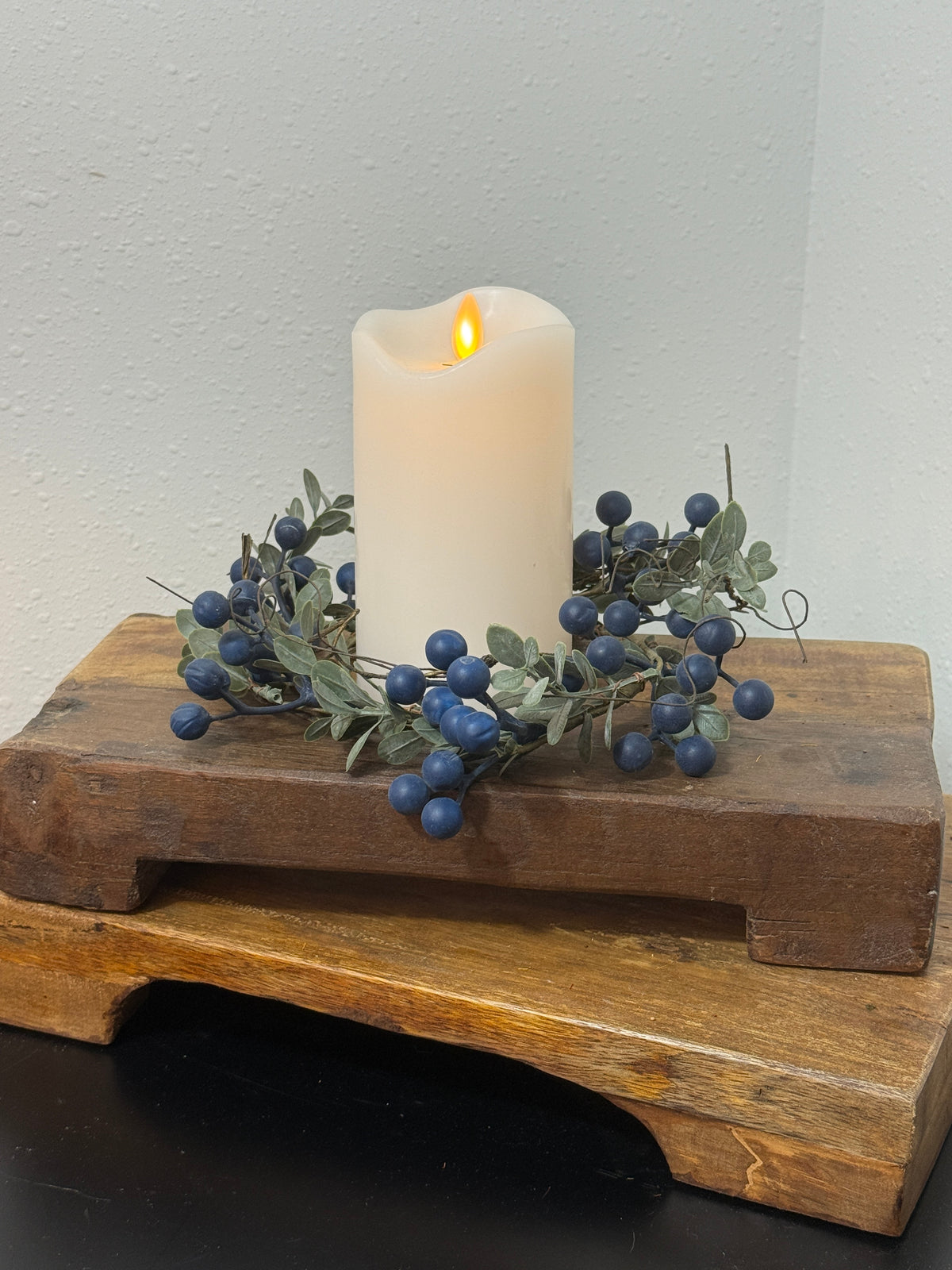 Blue Berry and Eucalyptus Candle ring (Small)