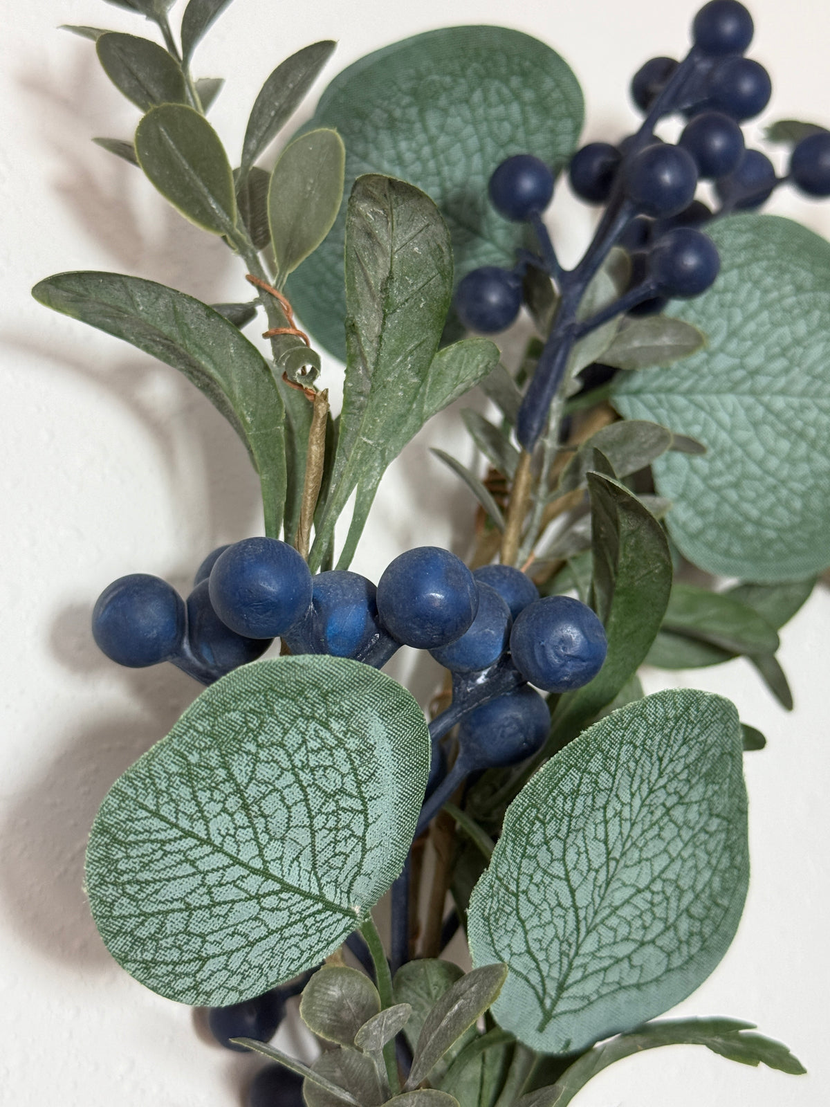 Blue Berry and Sliver Dollar Eucalyptus Candle ring