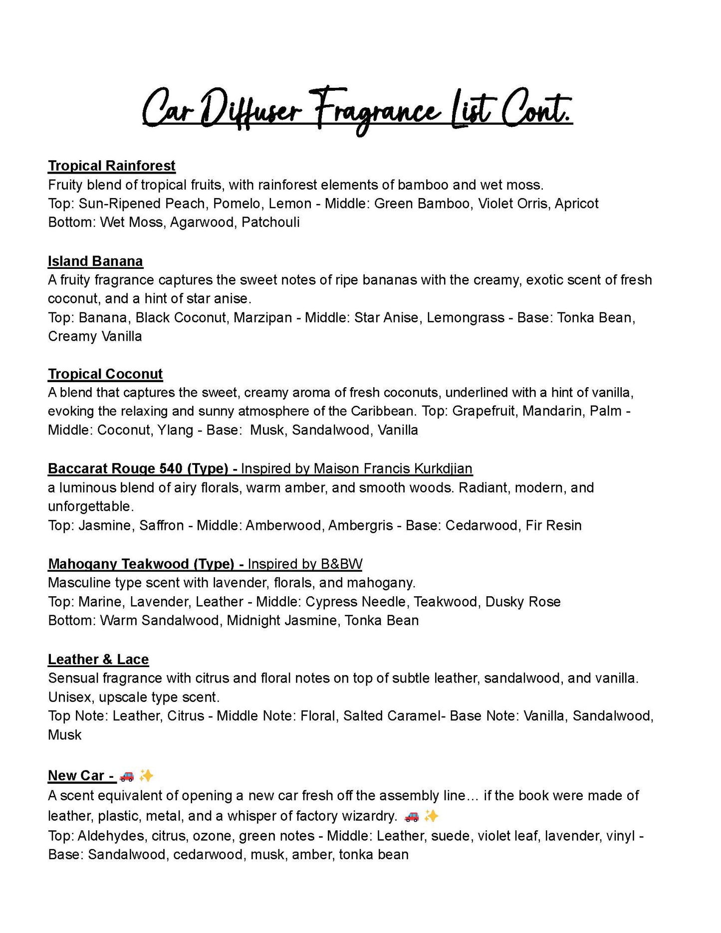 Hanging Round Diffuser Bottle (multiple scents available)