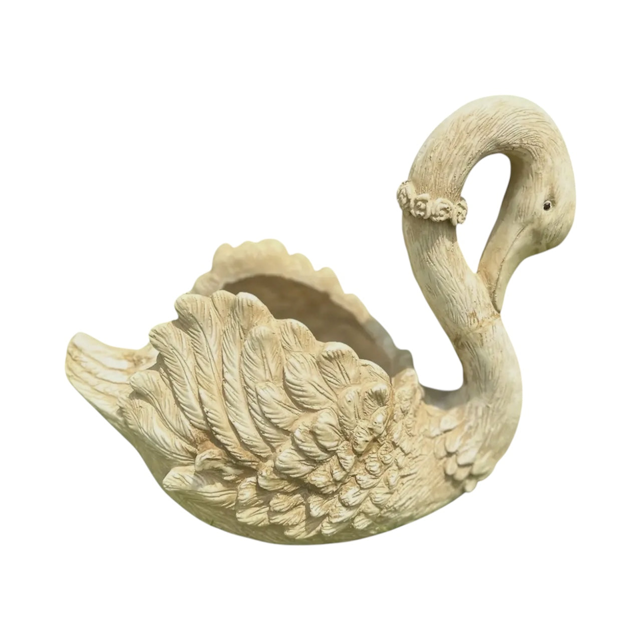 RESIN GOOSE PLANTER