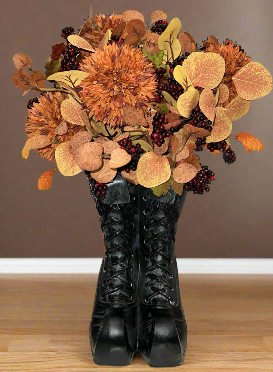 Halloween Witch’s Boots Floral Arrangement