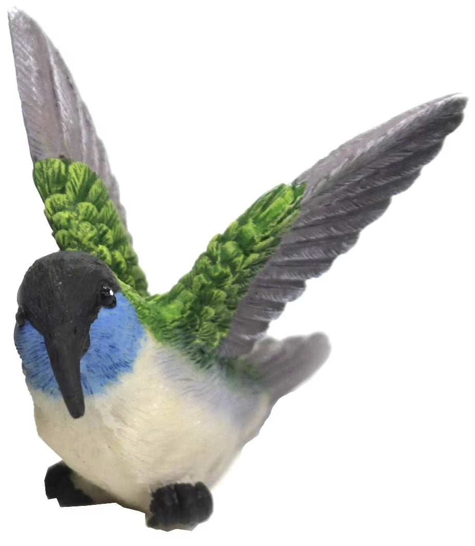 Mini Resin Flying Hummingbird Figurines Set of 4