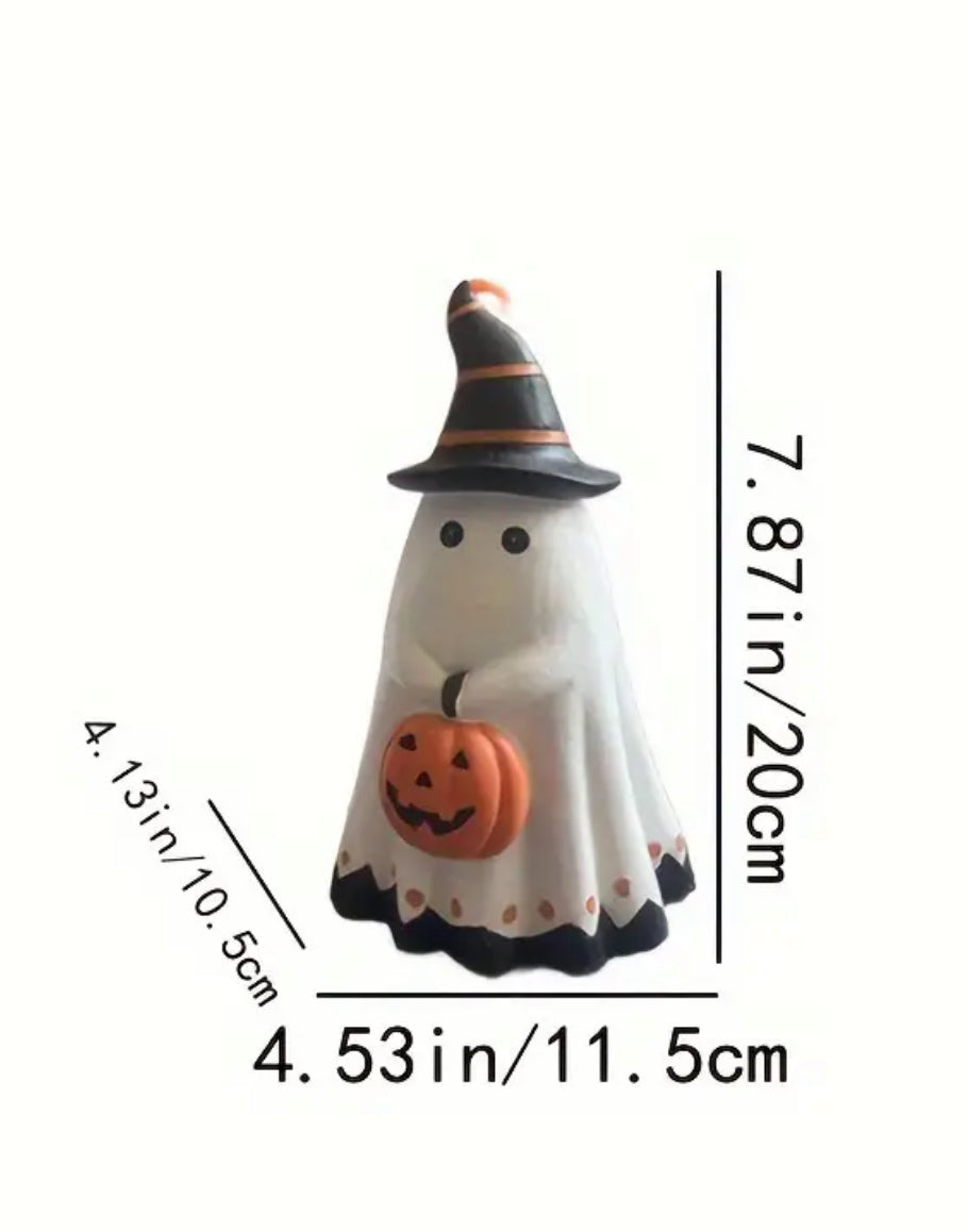 Ghost Witch w/ Pumpkin (2 sizes)