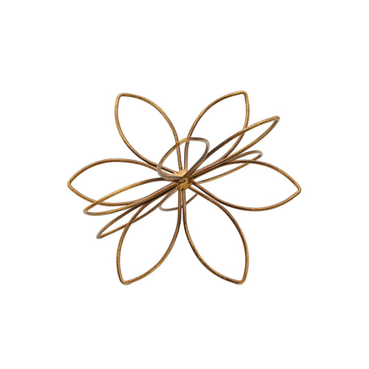 BOHDI FLOWER METAL WIRE DECORATIVE ACCENT BRONZE