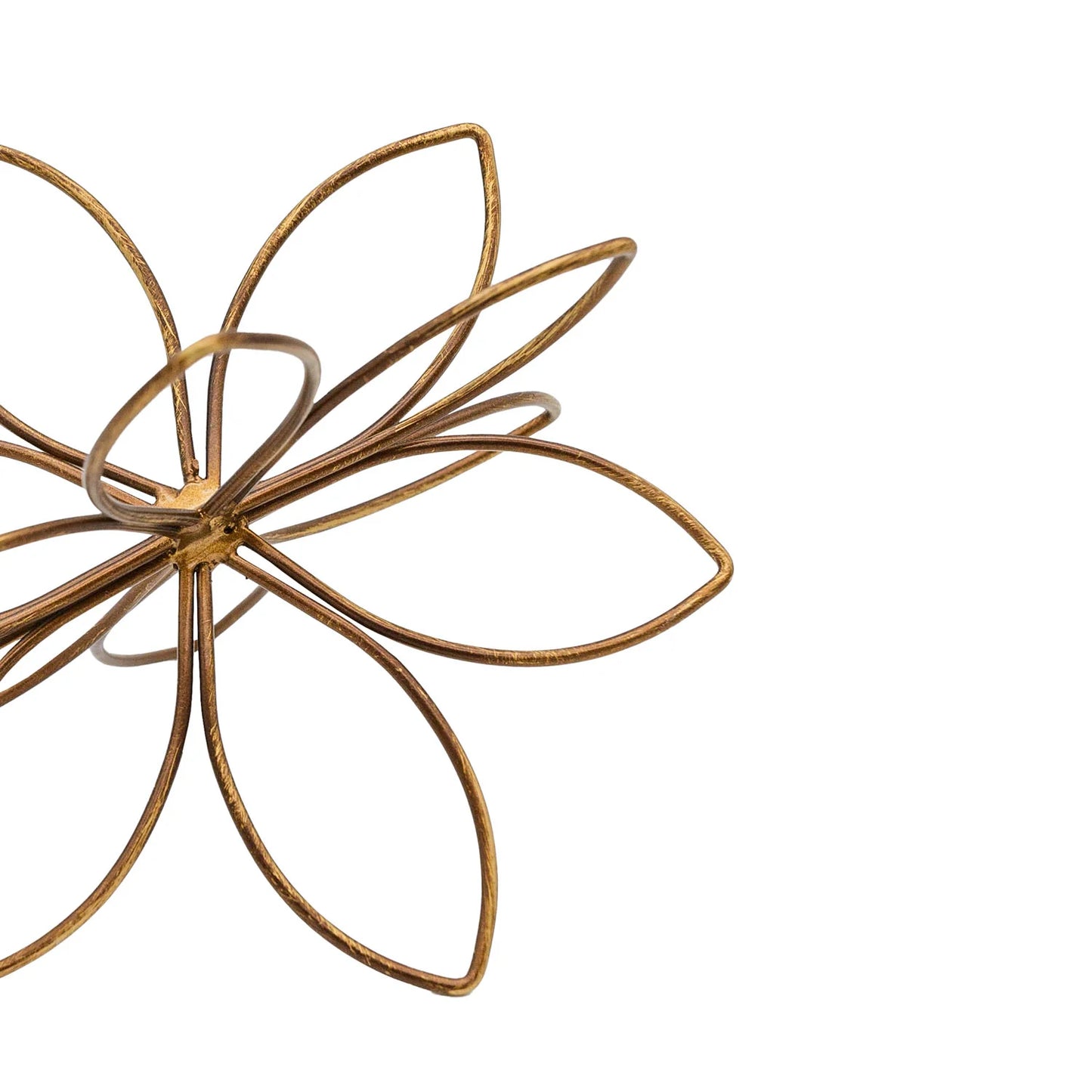 BOHDI FLOWER METAL WIRE DECORATIVE ACCENT BRONZE