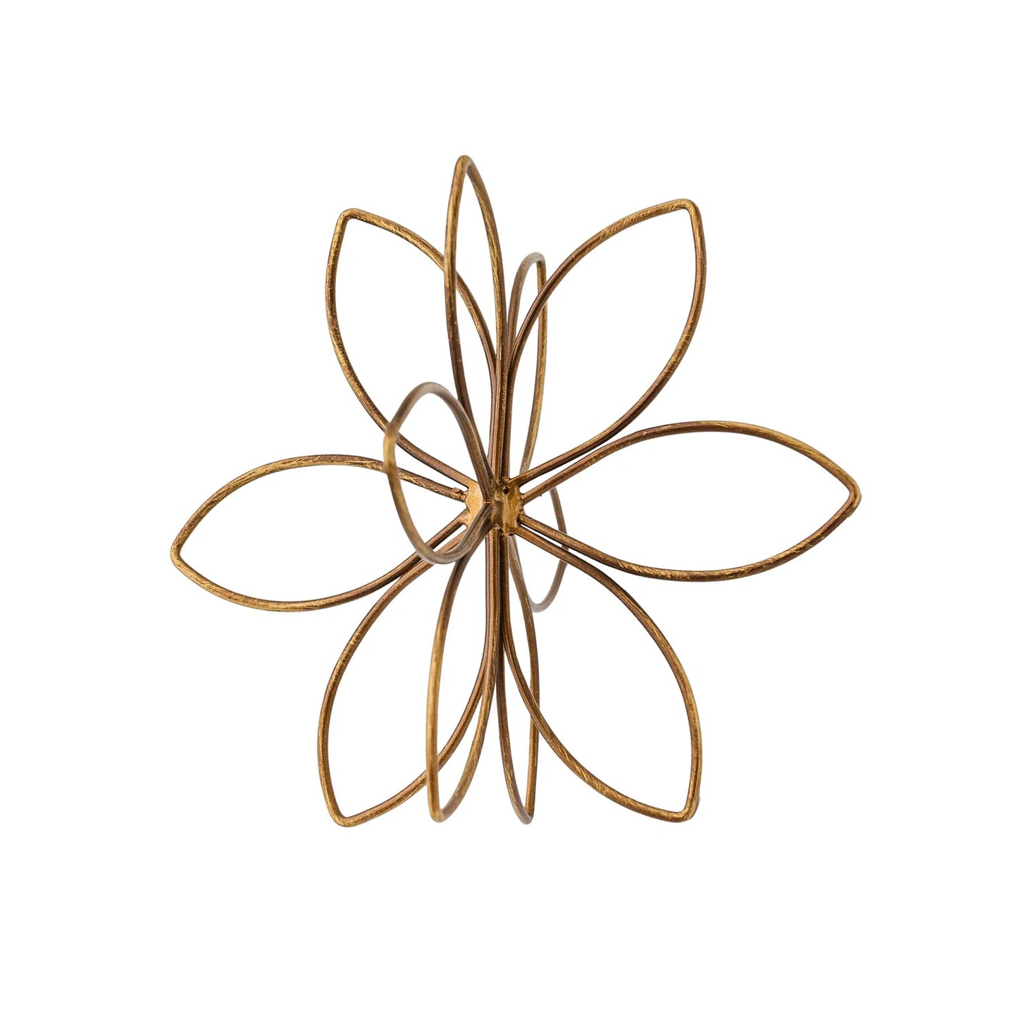 BOHDI FLOWER METAL WIRE DECORATIVE ACCENT BRONZE