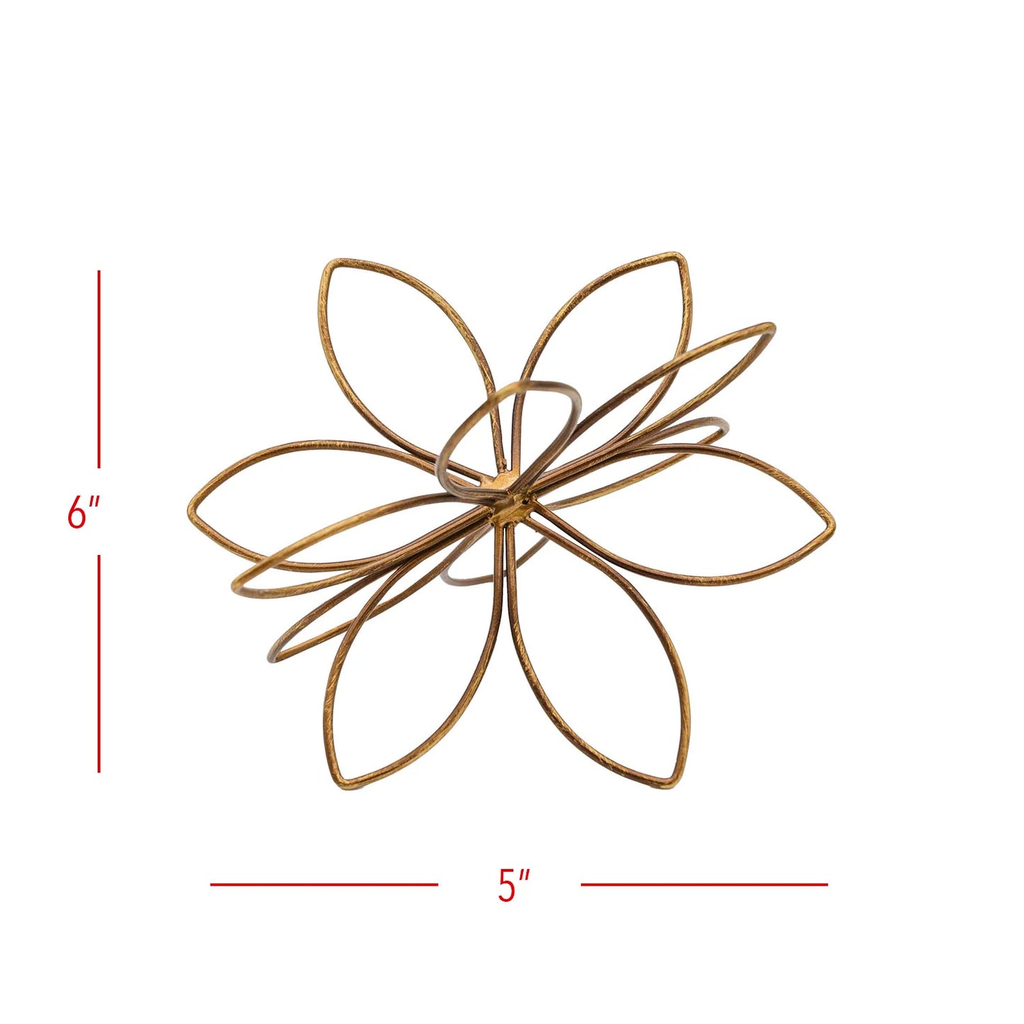 BOHDI FLOWER METAL WIRE DECORATIVE ACCENT BRONZE